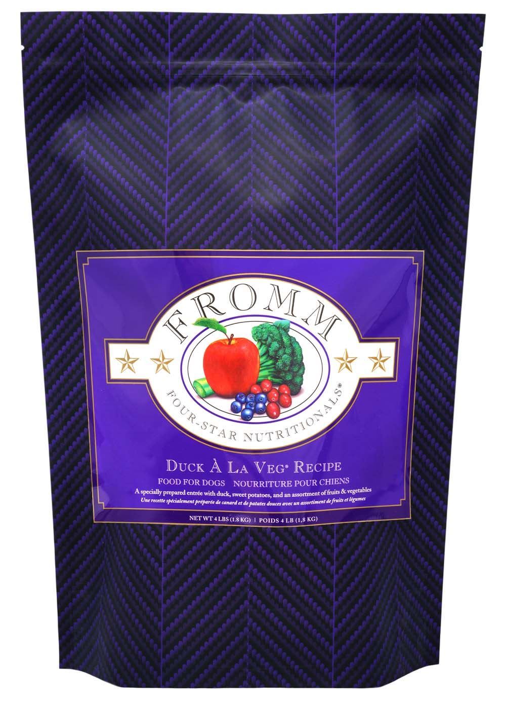 Duck & Sweet Potato Dry Dog Food with Fruits and Vegetables