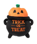 Trick or Treat Cauldron Halloween Plush Dog Toy with Squeaker