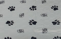 Waterproof Washable Whelping Box Pad – Gray Paw Print, Custom Fit