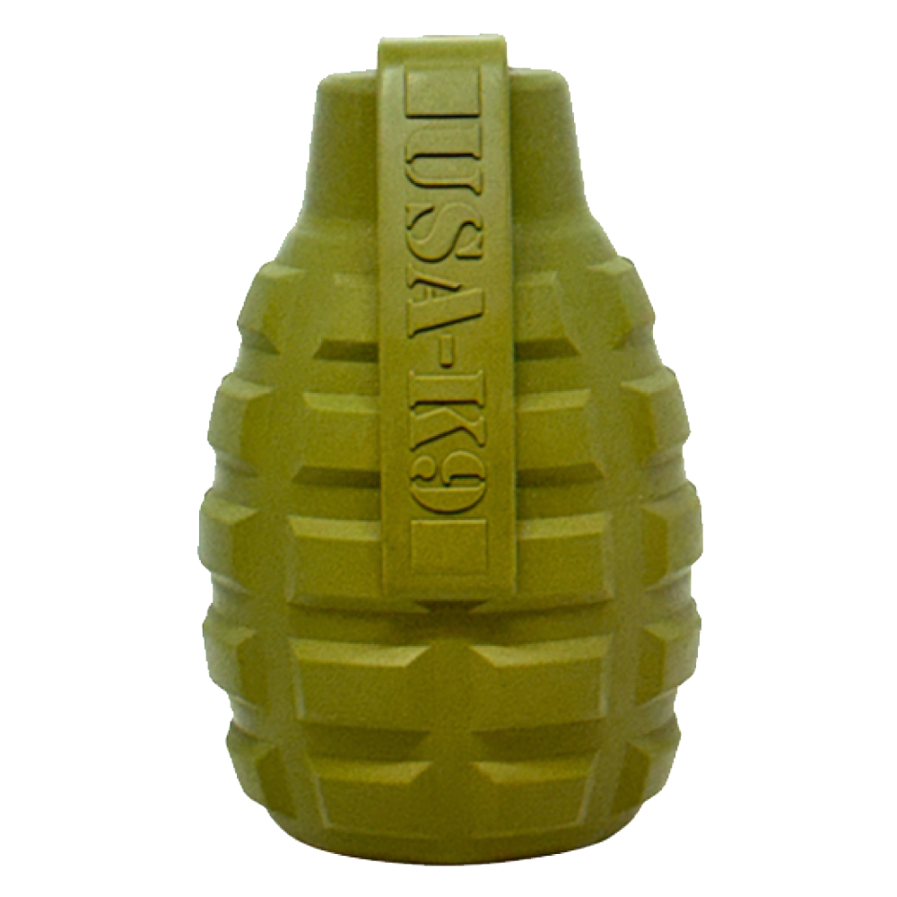 USA-K9 Grenade Durable Dog Chew Toy & Treat Dispenser