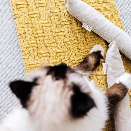 Boba & Vespa Hemp Cat Kicker Toy with Catnip