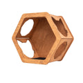 Wooden Cat Wall Shelf Hexagon by Enjoy The Wood