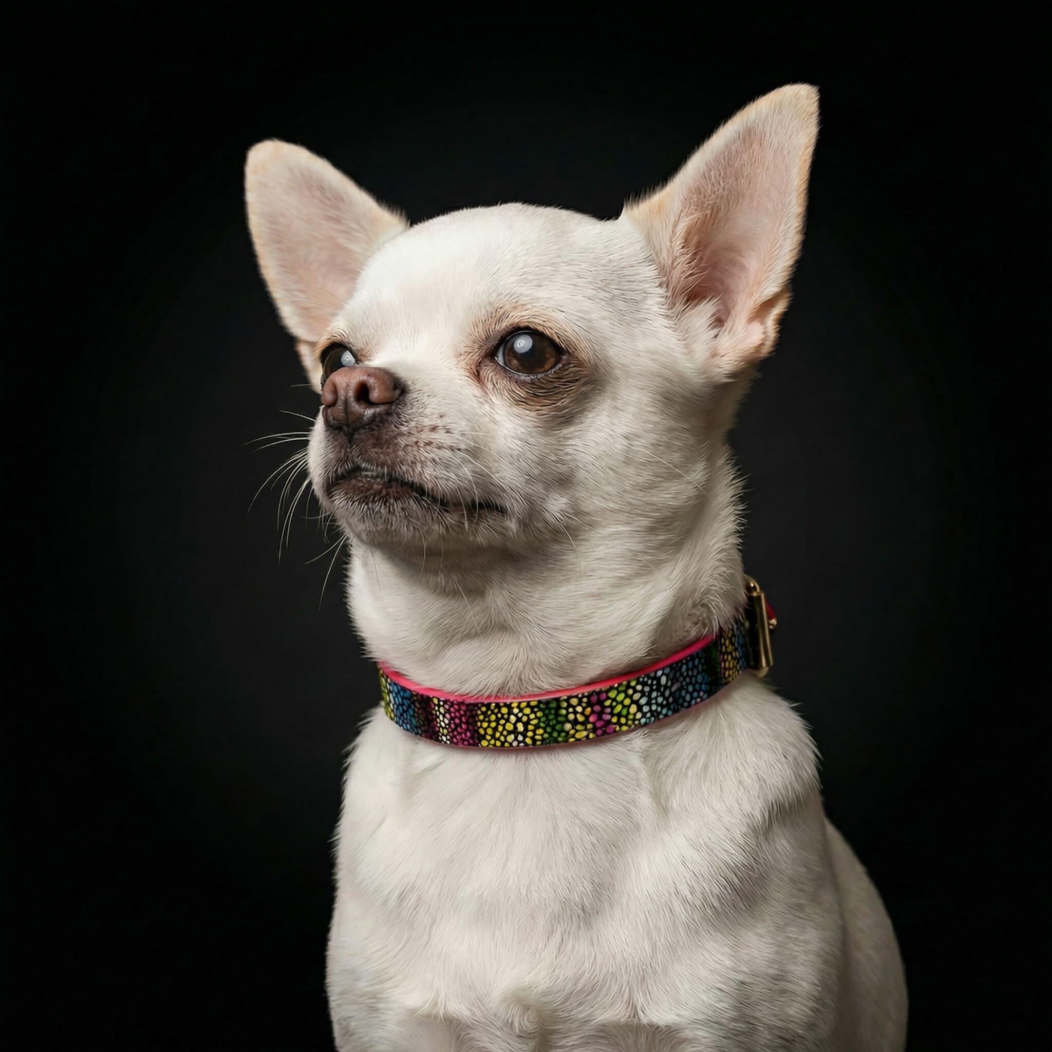Moby Genuine Leather Dog Collar for Small Breeds by Bestia