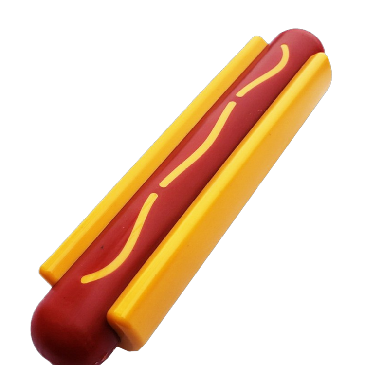 Hot Dog Nylon Chew Toy for Aggressive Chewers, 6.25"