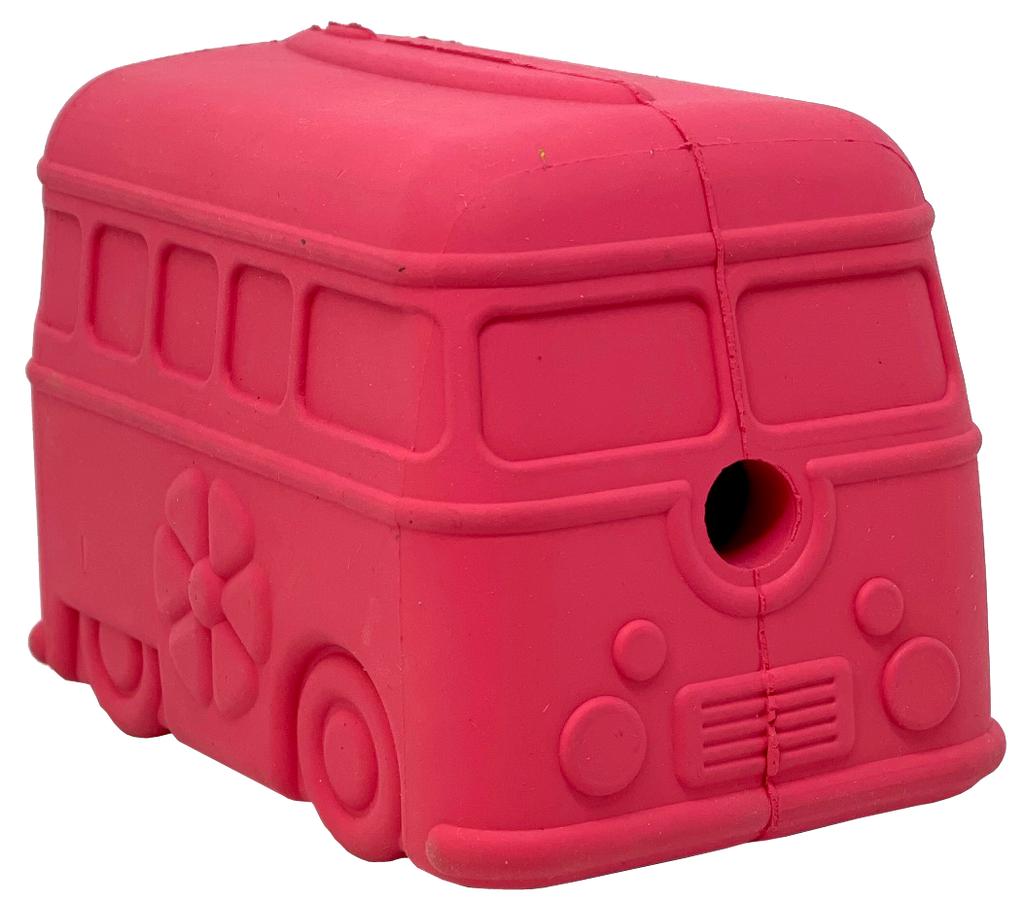 Retro Van Durable Rubber Chew Toy & Treat Dispenser for Large Dogs