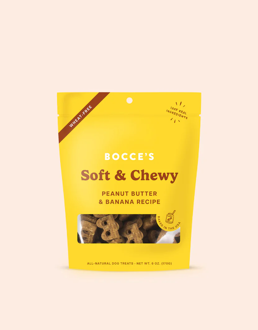 Wheat-Free Dog Biscuits with Peanut Butter & Banana, 6 oz
