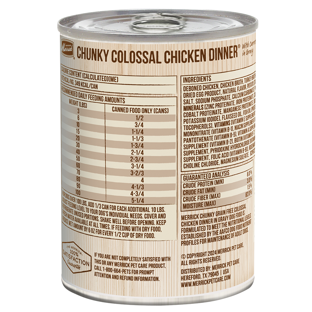 High-Protein Chicken & Vegetable Wet Dog Food in Gravy