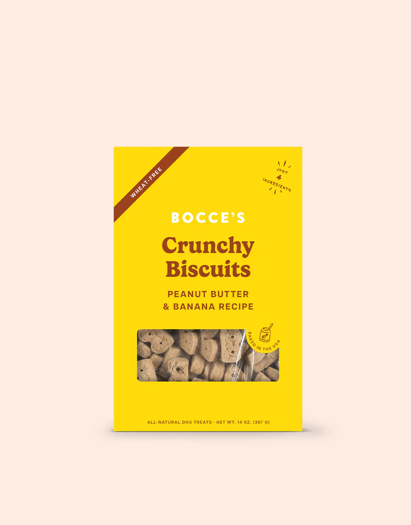 Wheat-Free Dog Biscuits with Peanut Butter & Banana, 14 oz