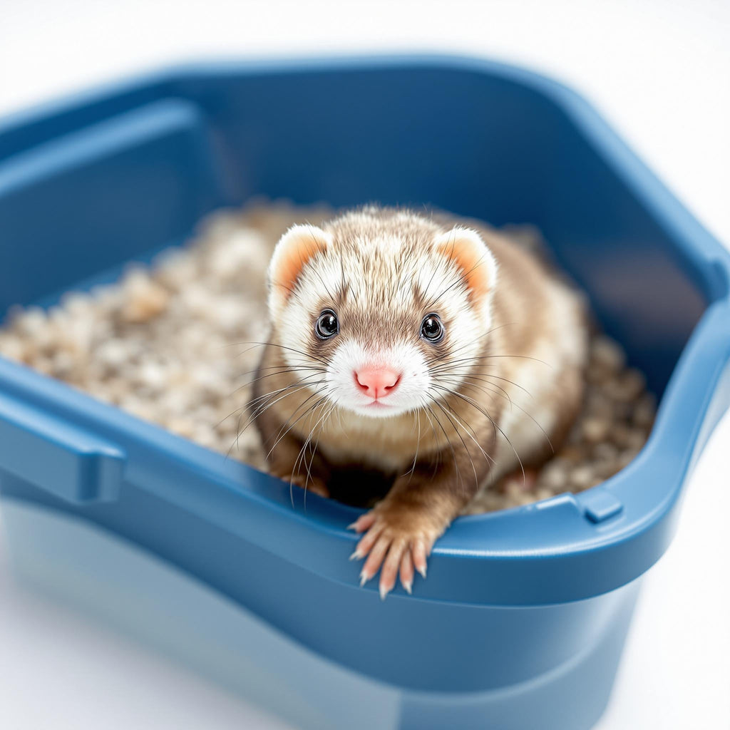 Lock-On Corner Litter Pan for Small Pets