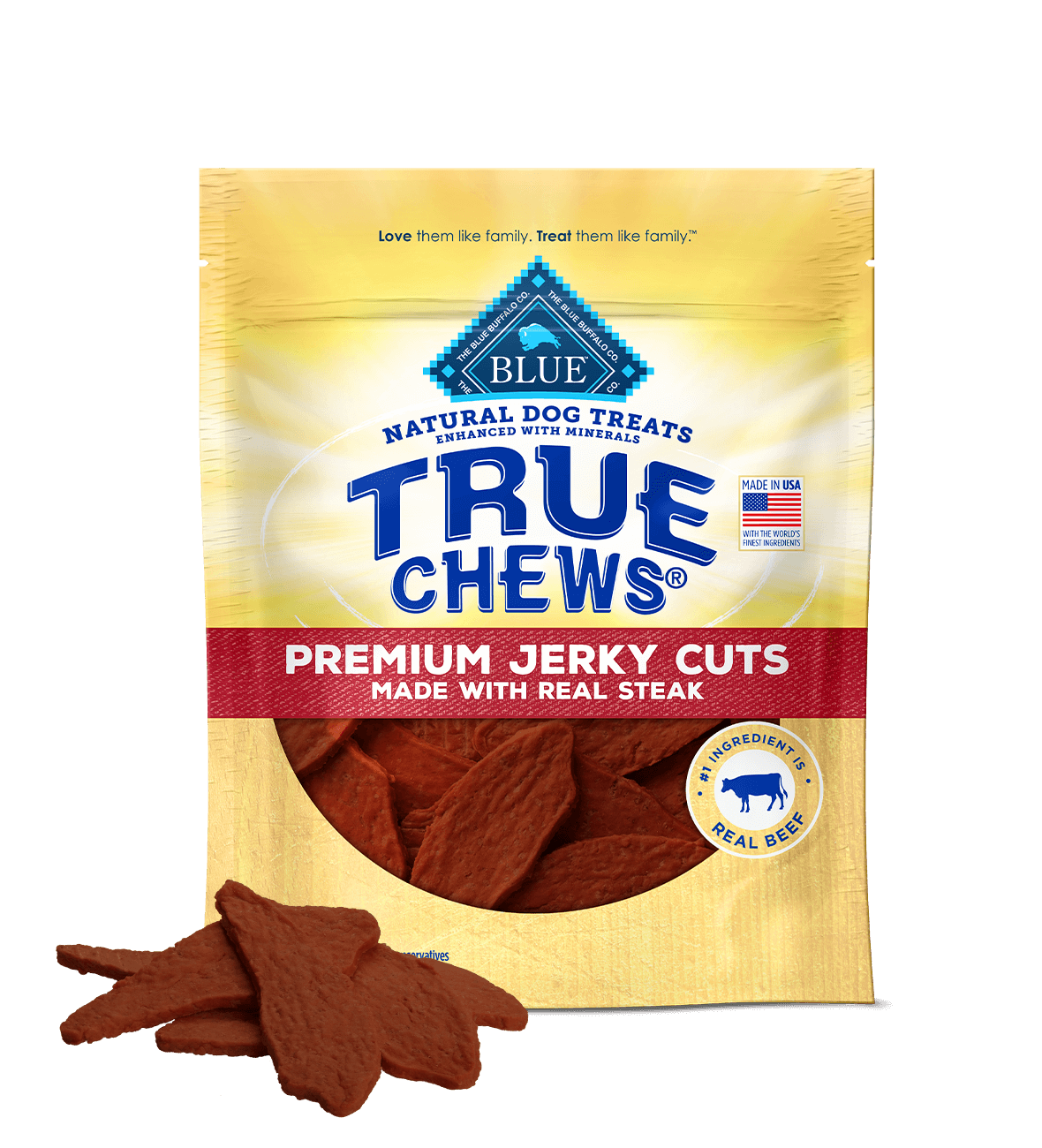 Beef Steak Jerky Dog Treats – Real Beef, No Artificial Additives