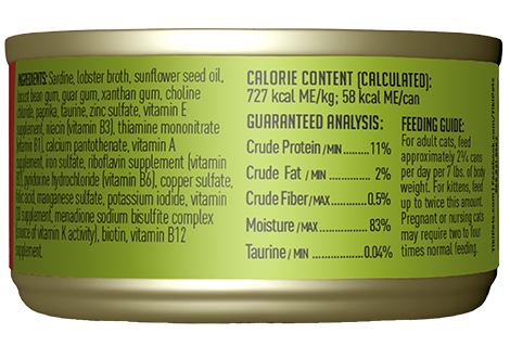 Wild-Caught Sardine Cat Food in Lobster Broth, Grain-Free