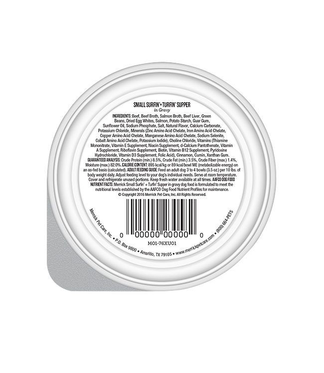 Small Dog Grain-Free Beef, Salmon & Green Bean Wet Food