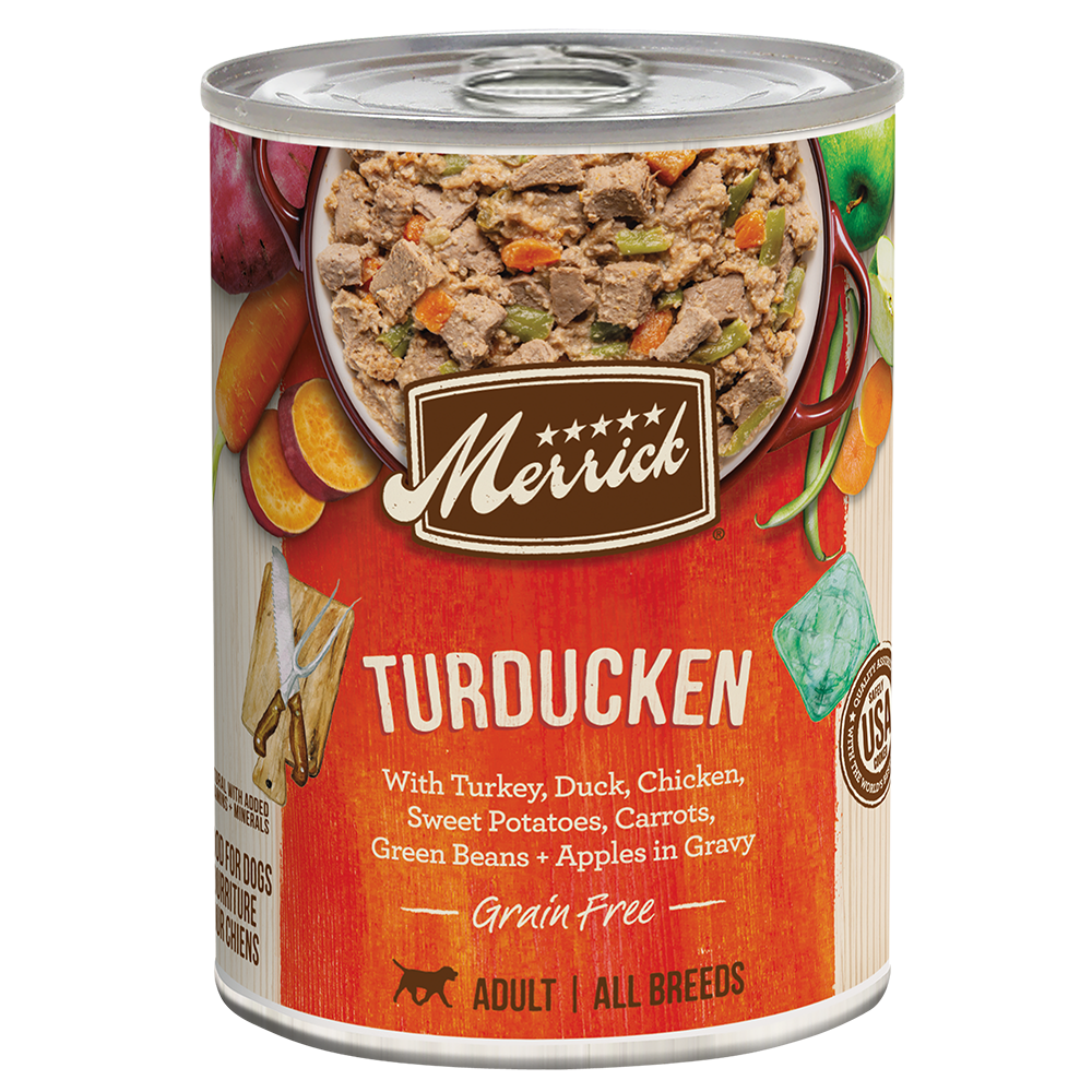 Grain-Free Turkey, Duck & Chicken Wet Dog Food with Vegetables