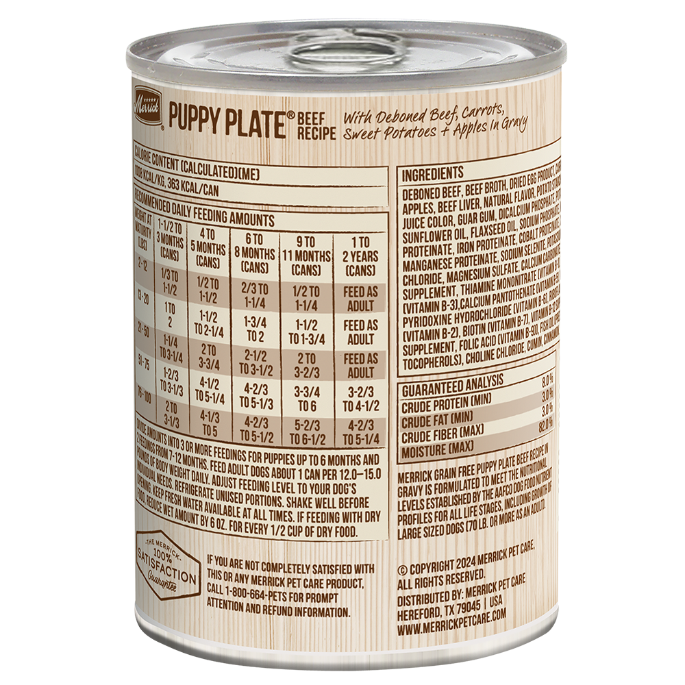 High-Protein Grain-Free Wet Puppy Food with Real Beef