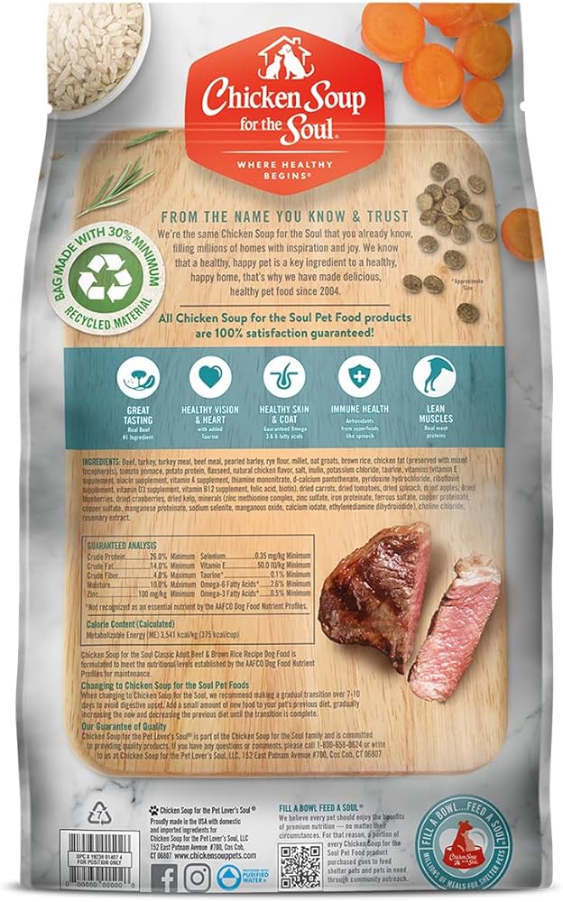 Beef & Whole Grains Adult Dog Food, Pea & Legume Free