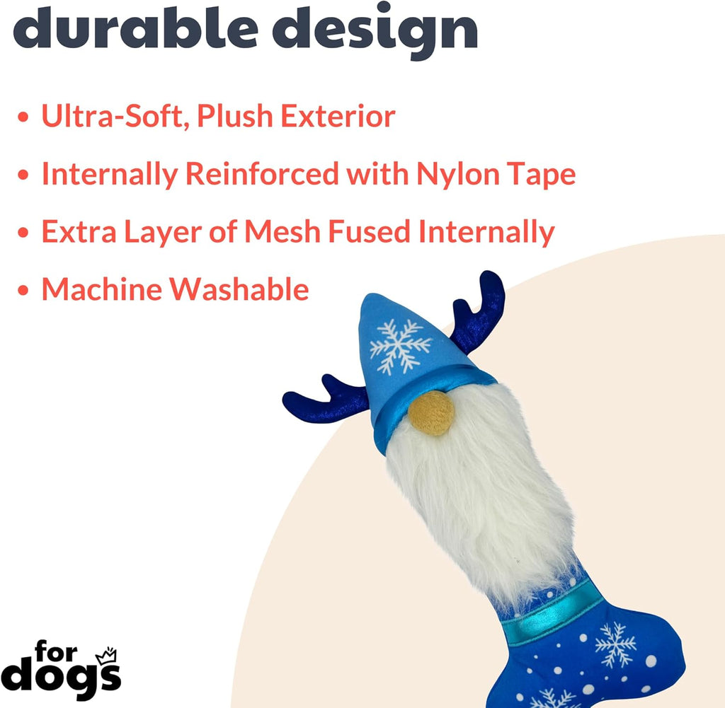 Plush Dog Toy with Squeaker, Soft & Durable, Two Sizes