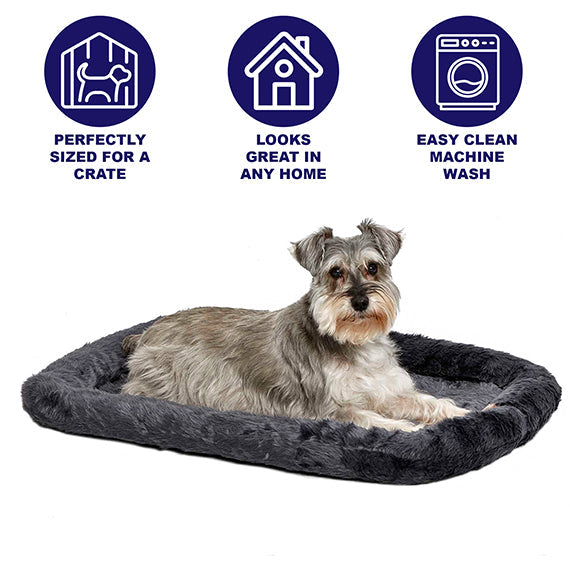 QuietTime Bolstered Pet Bed with Poly/Cotton Base