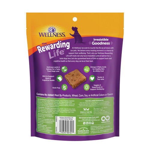 Wellness Rewarding Life Soft & Chewy Lamb & Salmon Dog Treats