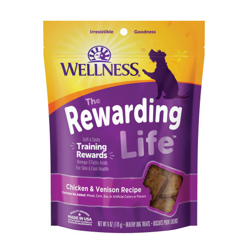 Soft Dog Treats with Chicken & Venison, Bite-Sized Chews