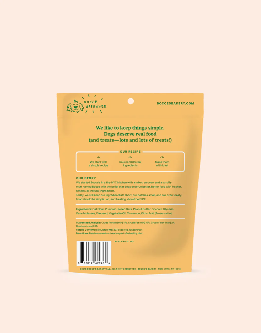 Soft Dog Treats with Pumpkin & Peanut Butter, Wheat-Free, 6 oz