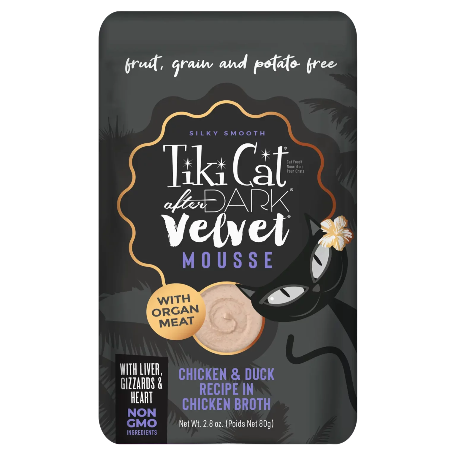 High-Protein Grain-Free Cat Food Pouch with Chicken & Duck