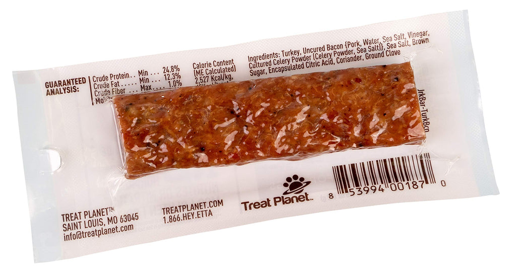 Turkey & Uncured Bacon Dog Treat Bar – Grain-Free, All-Natural