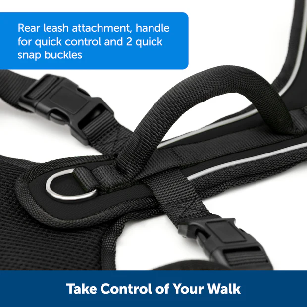EasySport Padded Dog Harness with Handle and Reflective Trim