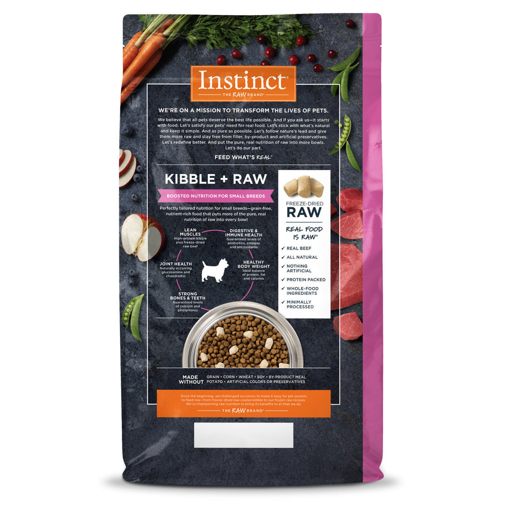 Grain-Free Small Breed Dog Food with Freeze-Dried Raw Beef