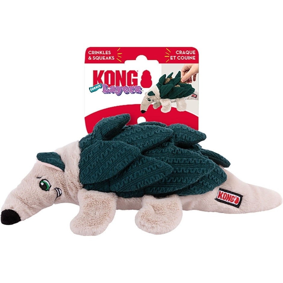 Multi-Layered Dog Toy with Crinkle and Squeaker