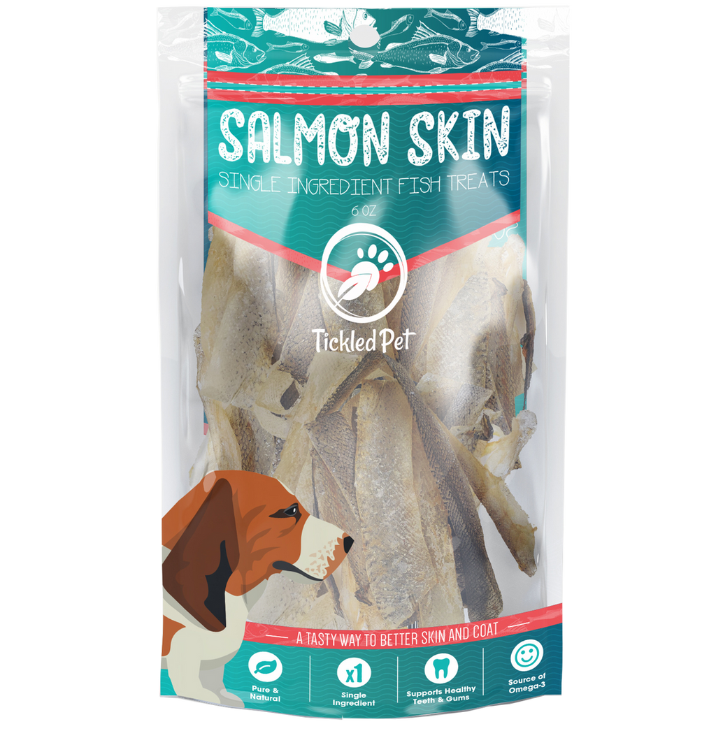 Salmon Skin Dog Chews – Single Ingredient, Omega-3 Rich