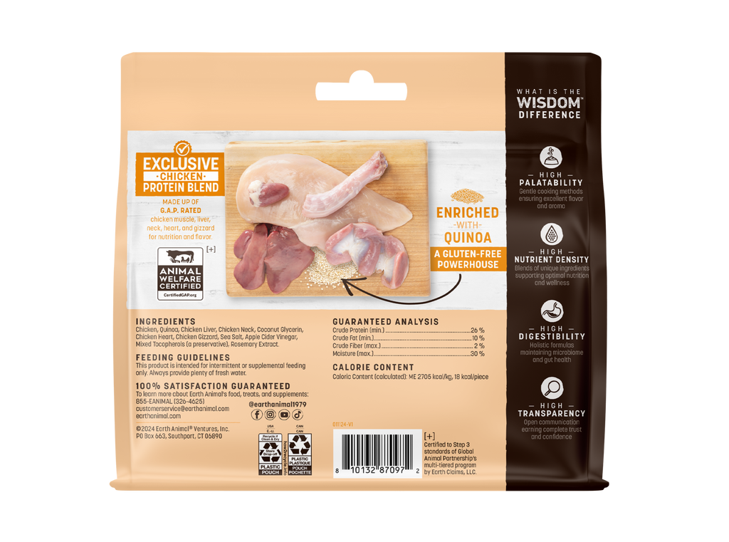 Air-Dried Chicken & Quinoa Dog Treats