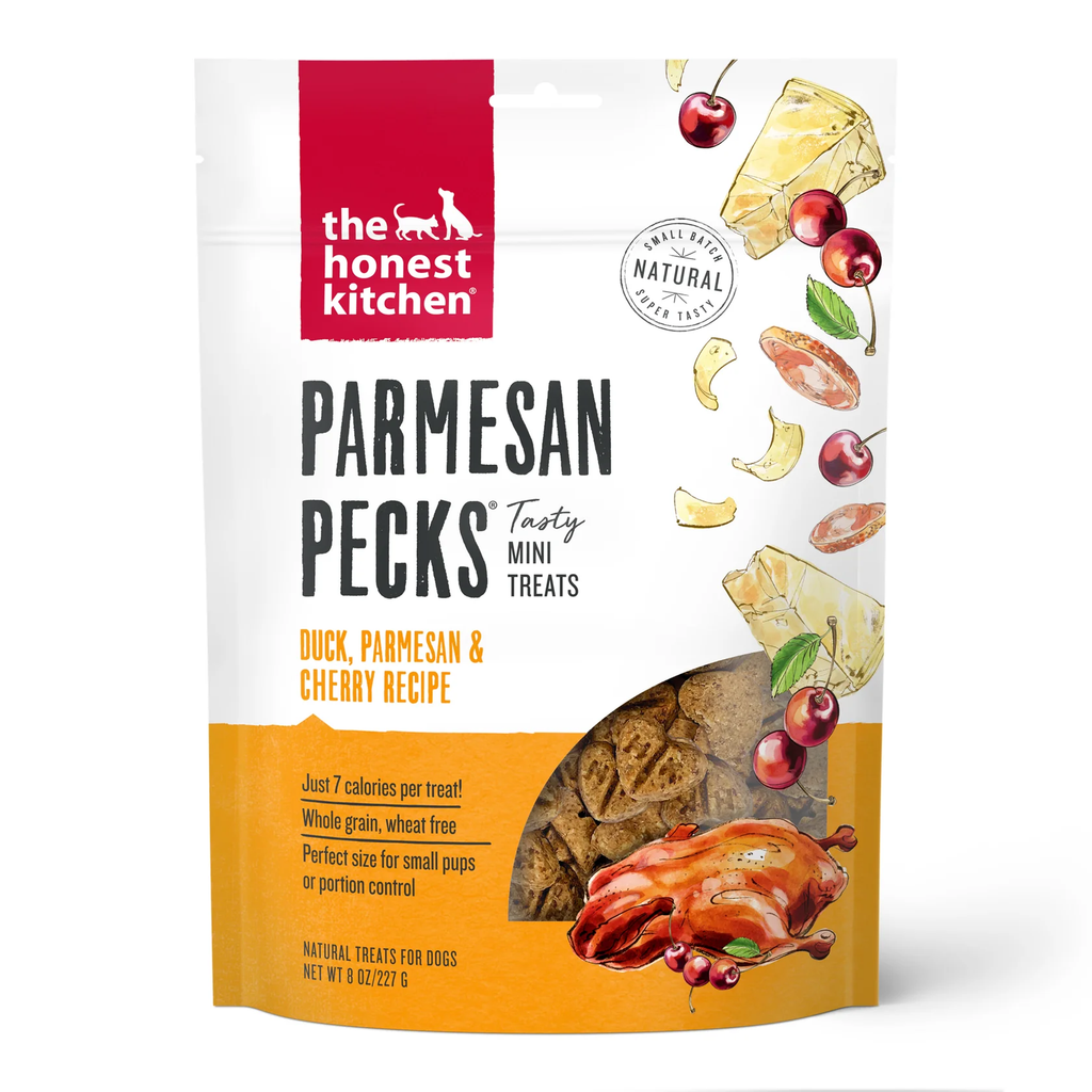 Parmesan Pecks Dog Treats with Cage-Free Duck & Cheese