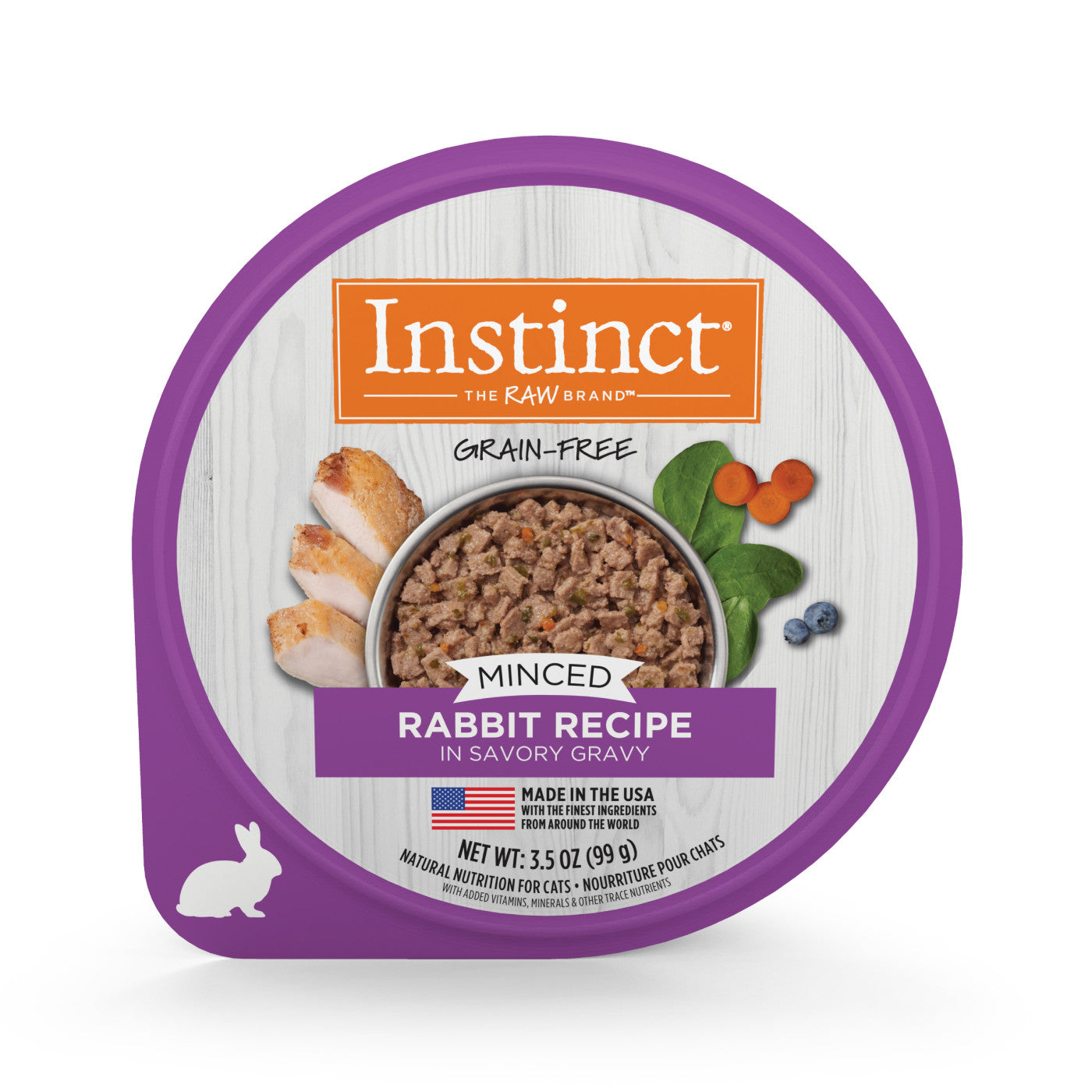 Farm-Raised Rabbit Wet Dog Food with Carrots, Spinach & Cranberries