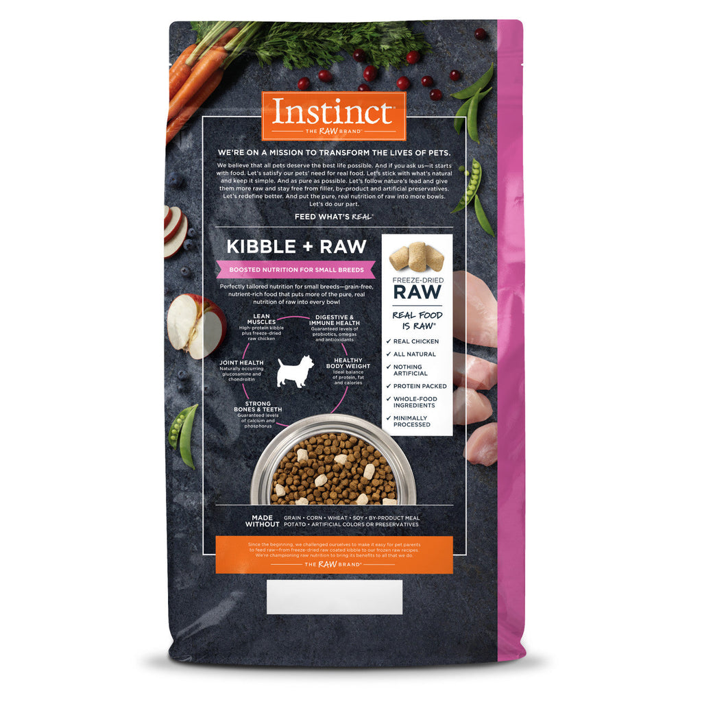 Grain-Free Small Breed Dog Food with Freeze-Dried Raw Chicken