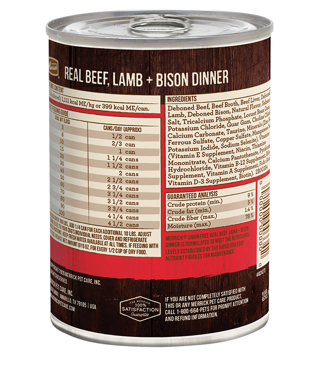 Grain-Free Beef, Lamb & Bison Pâté Wet Dog Food