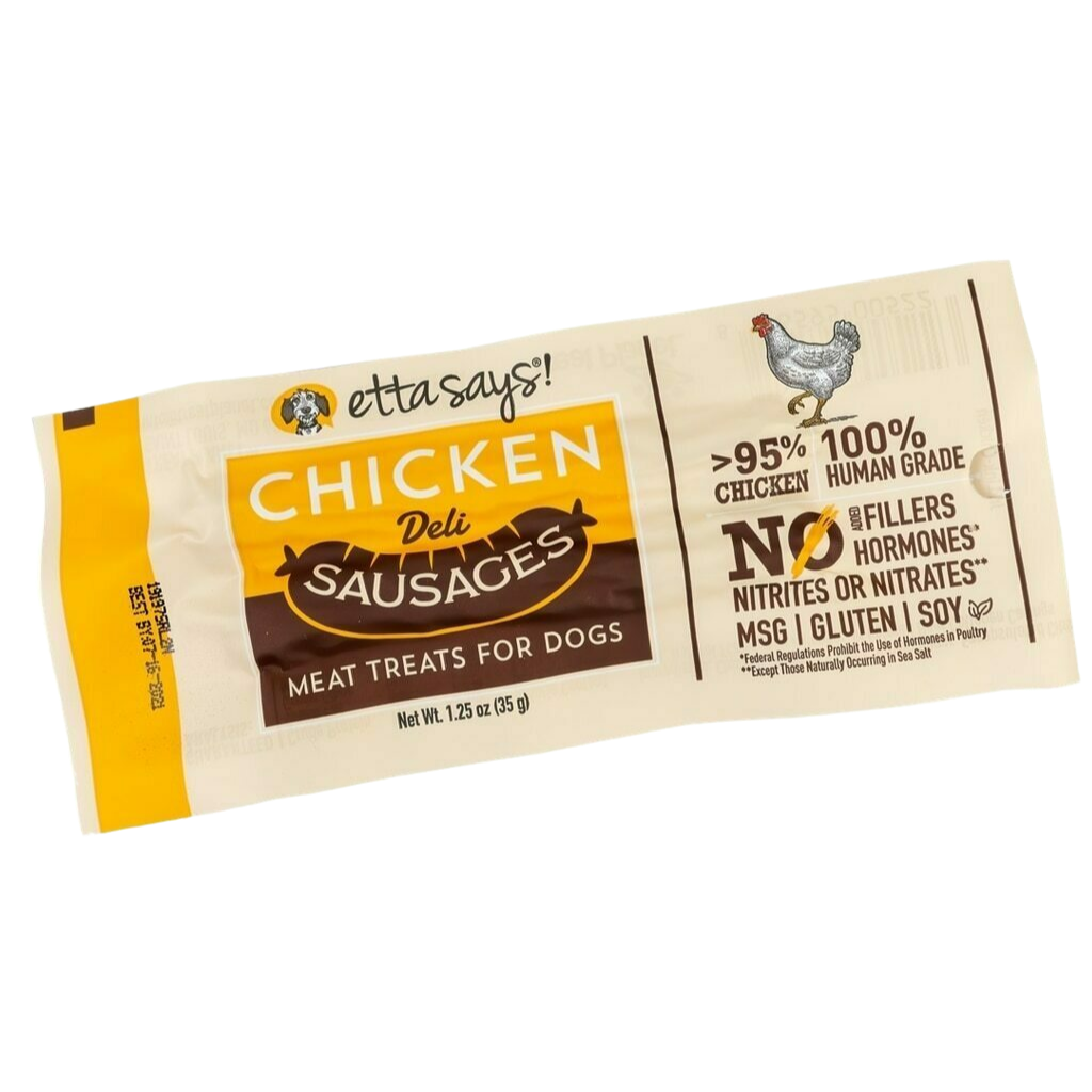 Chicken Dog Treats with Beef Collagen Casings, Human Grade Ingredients