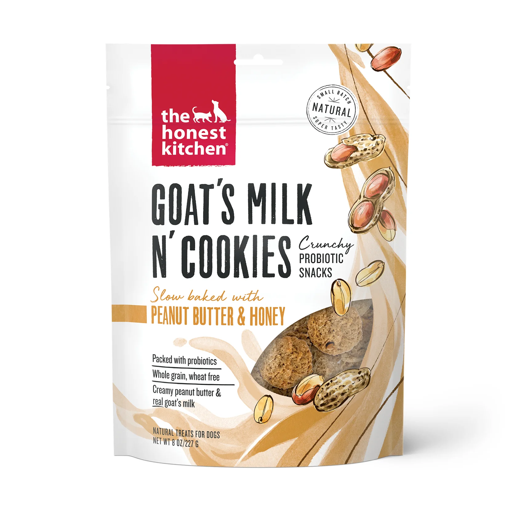Goat’s Milk & Peanut Butter Dog Cookies with Probiotics