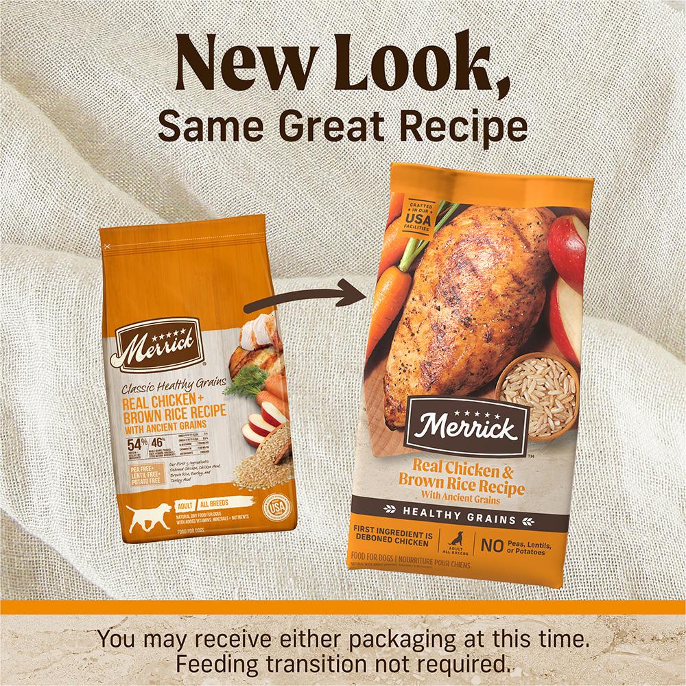 Deboned Chicken & Whole Grain Adult Dog Food with Apples and Carrots