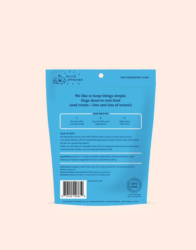 Chicken & Pumpkin Wheat-Free Dog Treats, 6 oz Soft-Baked