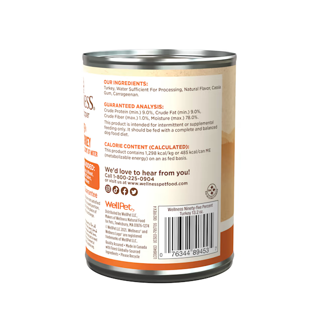 Grain-Free Turkey Wet Dog Food Topper, 95% Meat Recipe