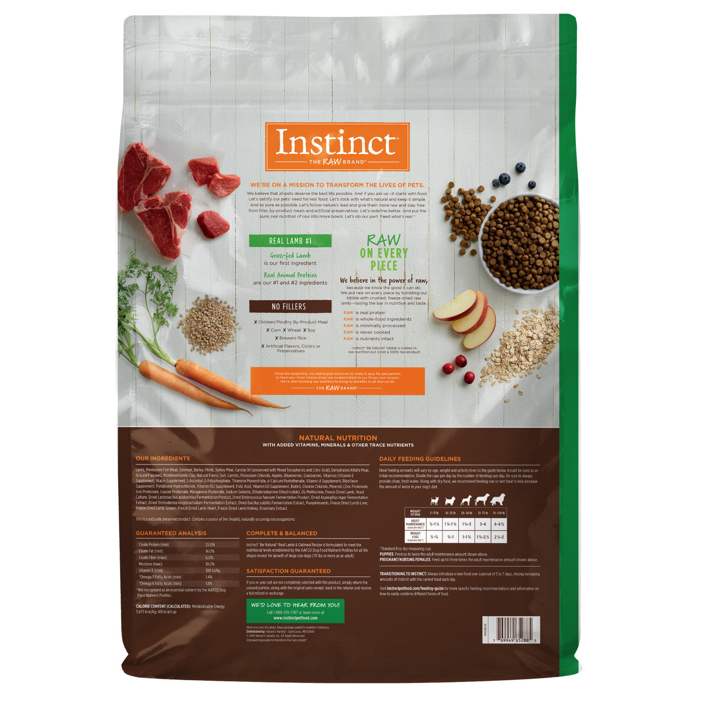Grass-Fed Lamb & Whole Grain Adult Dog Food with Freeze-Dried Raw