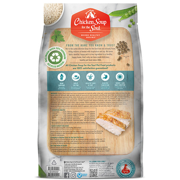 Chicken & Turkey Recipe Dry Dog Food with Wholesome Grains