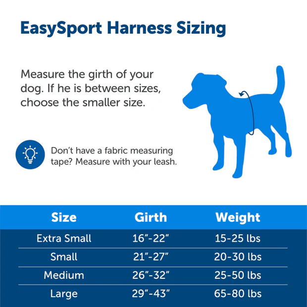 EasySport Dog Harness with Padded Comfort and Reflective Trim