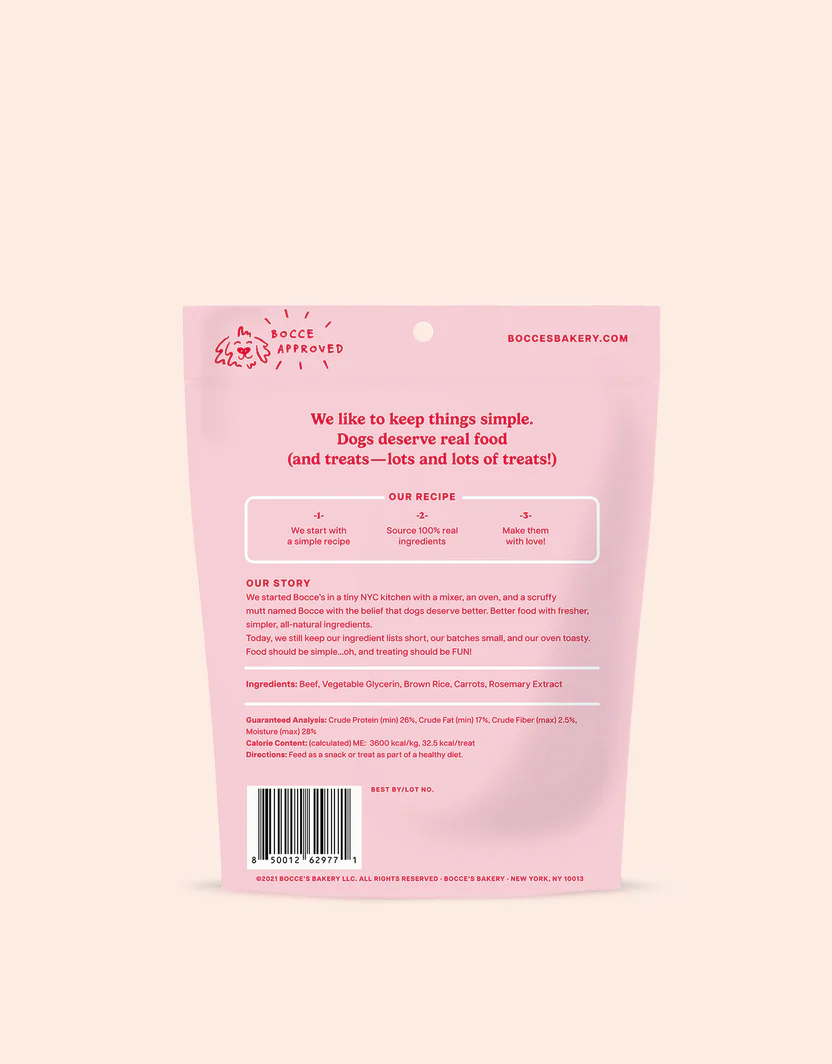 Beef & Carrot Limited Ingredient Dog Treats, 4 oz