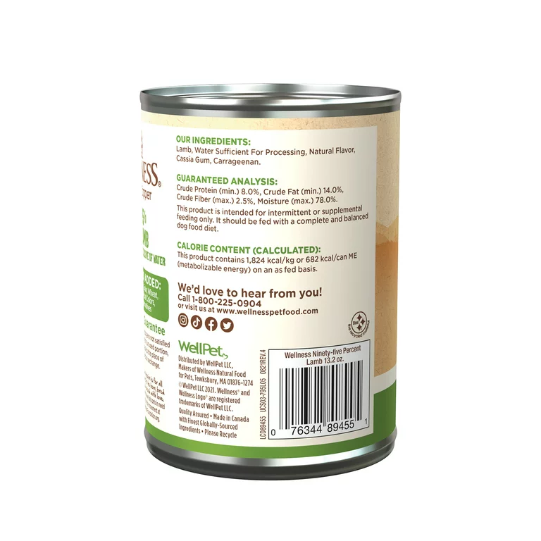 Grain-Free Lamb Wet Dog Food Topper, 95% Meat Recipe