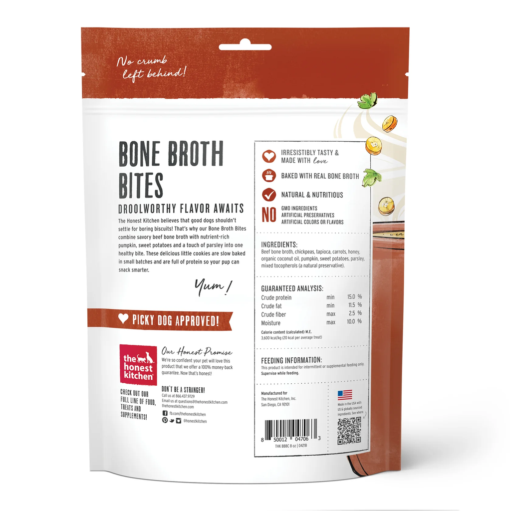 Bone Broth Bites with Pumpkin & Sweet Potato Dog Treats