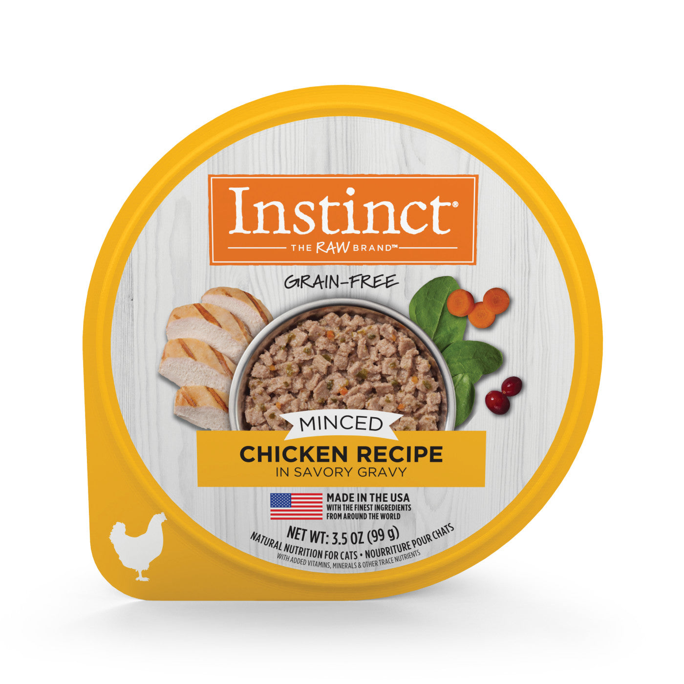Minced Chicken & Vegetable Wet Dog Food with Visible Ingredients