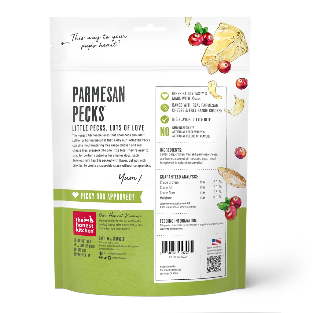 Parmesan Pecks Free-Range Chicken & Cheese Dog Treats