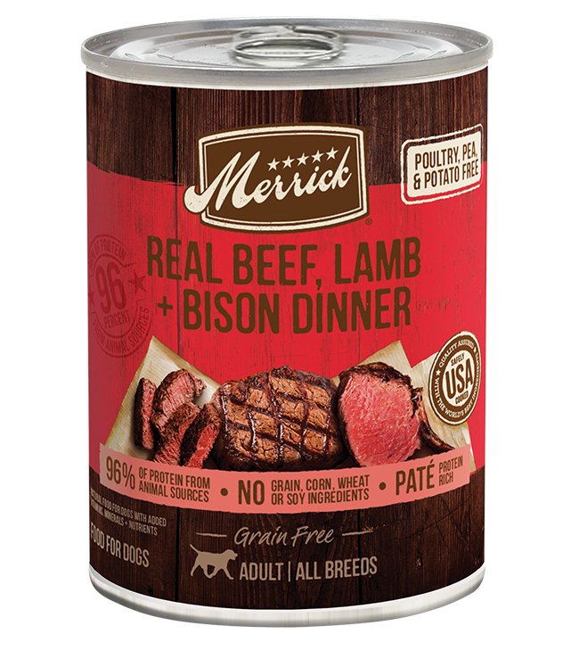 Grain-Free Beef, Lamb & Bison Pâté Wet Dog Food