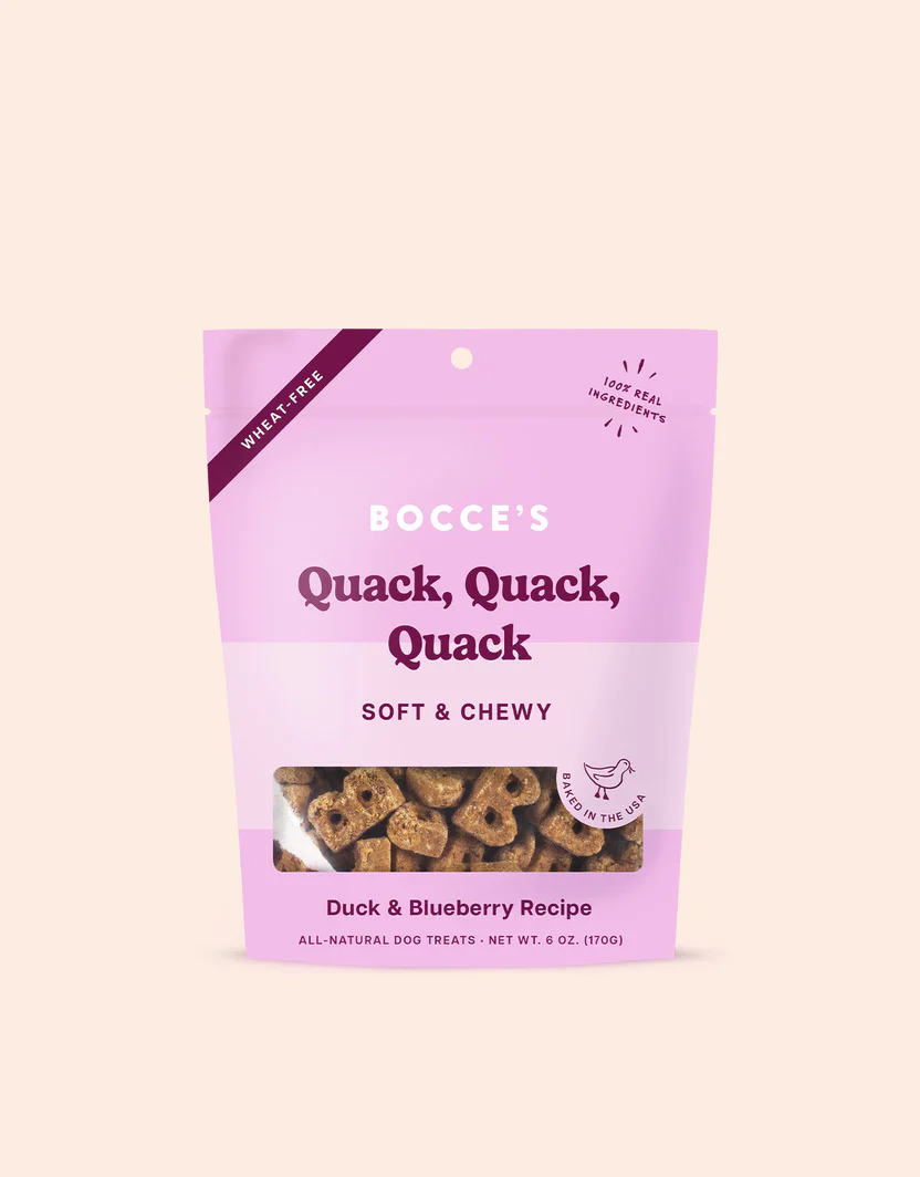 Duck & Blueberry Wheat-Free Dog Treats, 6 oz